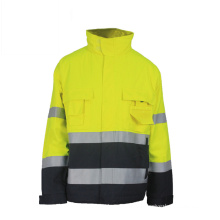 Hi Vis Worker Safety Reflective Fluorescent Work Jackets